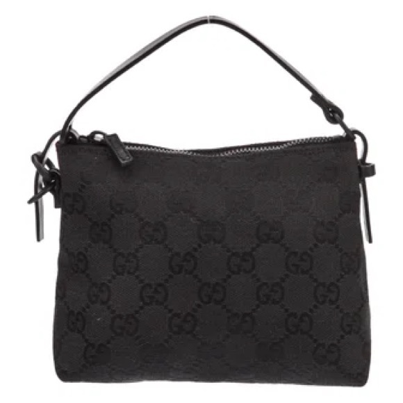 Gucci Black Monogram Supreme Canvas Mini Tote Bag - Picture 1 of 17